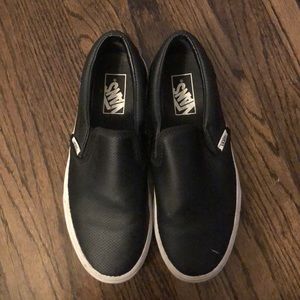 Vans Perf Leather Slip-On Black Women’s 8